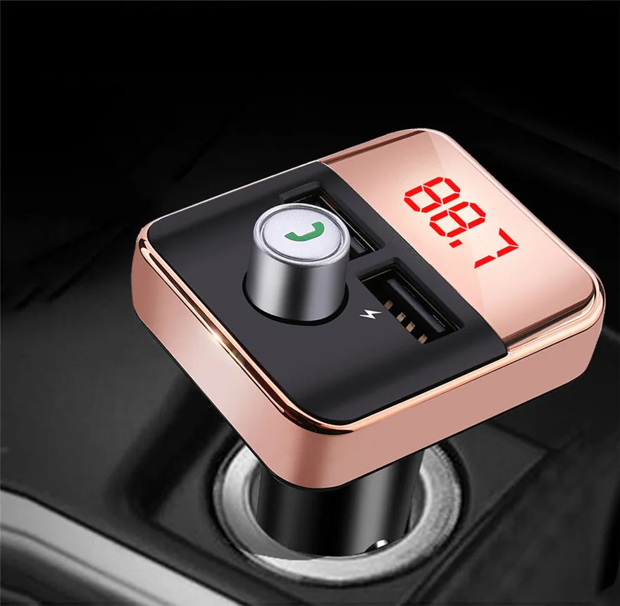Новая Электроника Bluetooth автомобильный fm передатчик беспроводной радио адаптер USB