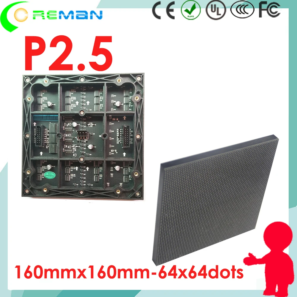 Modul p2.5 rgb led модуль для помещений США Канада светодиодный экран/модуль p2.5mm smd2121 64*64