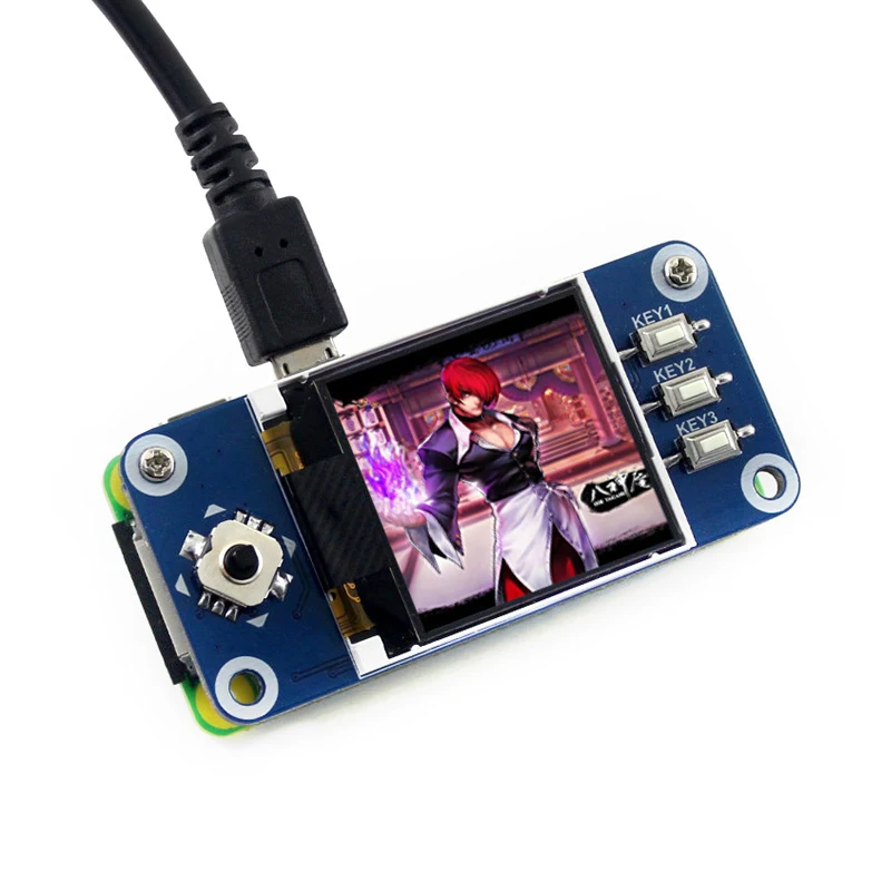 Waveshare 1,44 дюймовый ЖК-дисплей шляпа для Raspberry Pi 2B/3B/3B+/Zero W 128x128 пикселей SPI интерфейс светодиодный подсветка 3,3 В