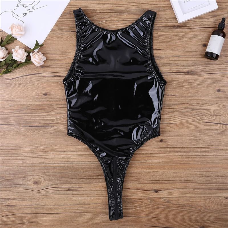 Женское нижнее белье сексуальное боди с открытой промежностью на молнии