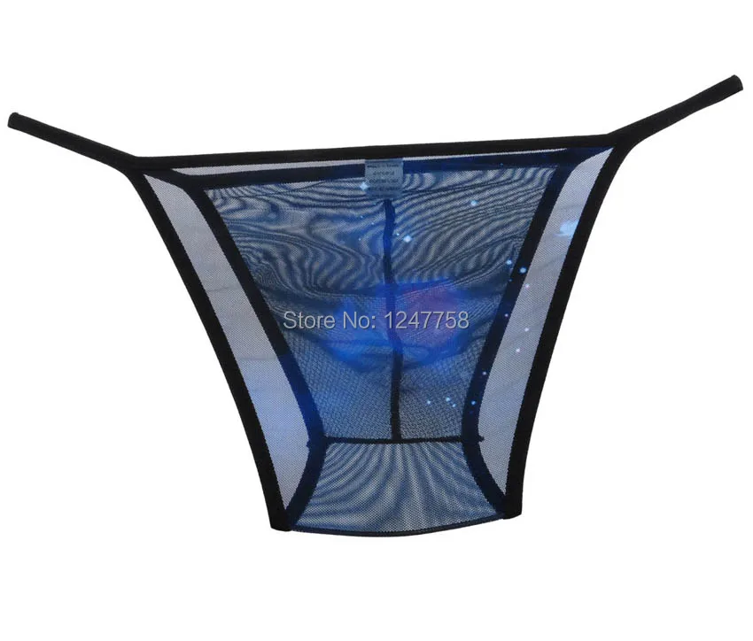 Новые Сексуальные мужские Красочные сетчатые мини трусы нижнее белье Мягкие