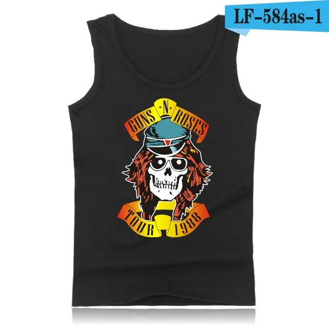 black GUNS N ROSES, мужские майки, футболка, хип-хоп, для спортзала, жилет, модный, для бодибилдинга, майка, мужская, майка, одежда для фитнеса, пистолеты и розы - Цвет: black