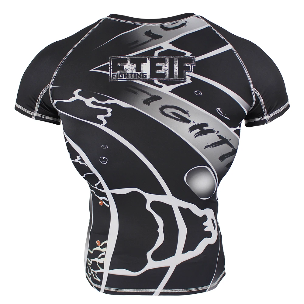 Футболка FTRIF tiger muay thai боксерские футболки mma rashguard jiu jitsu костюм для сауны футболка