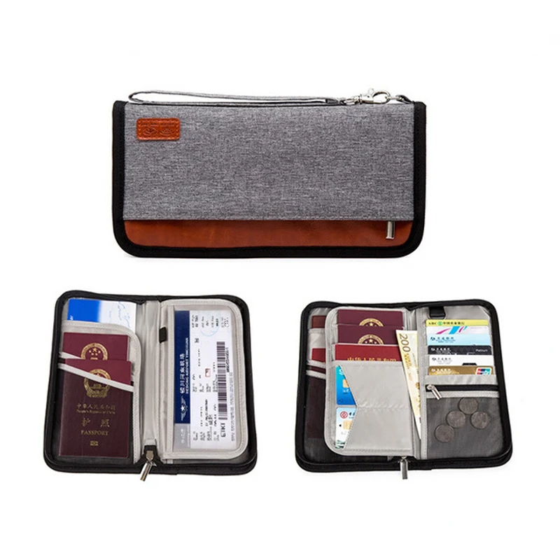 Качественная дорожная анти-RFID посылка для паспорта, кредитная карта, посылка, зажим для паспорта, многокарточный органайзер, сумка, клатч, дорожный кошелек