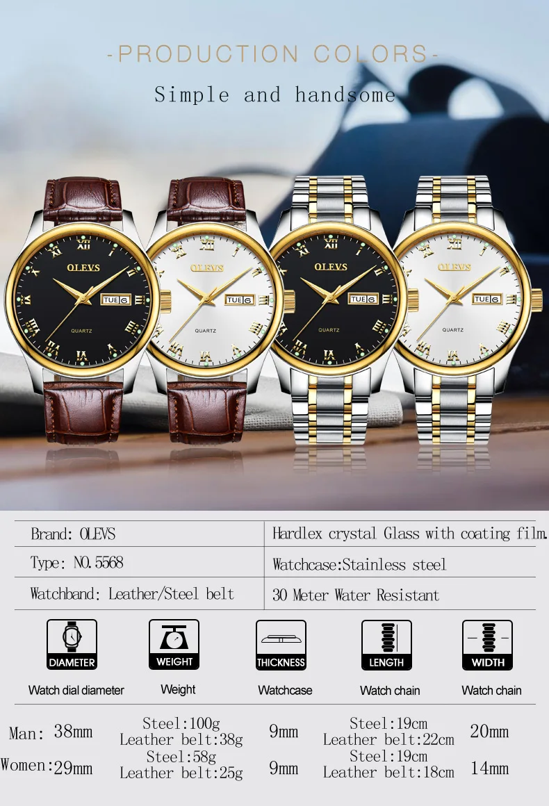 Olevs Повседневное часы женские роскошные женские часы бренд Кварц спортивные Нержавеющая сталь Rold золотые наручные часы Reloj Mujer коль saati