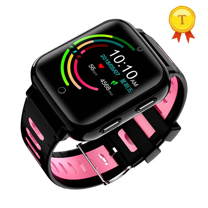 pink ip68 Водонепроницаемые часы gps умные часы мужские 4G LTE wifi умные часы смартфон android ios часы Поддержка загрузки приложения - Цвет: pink