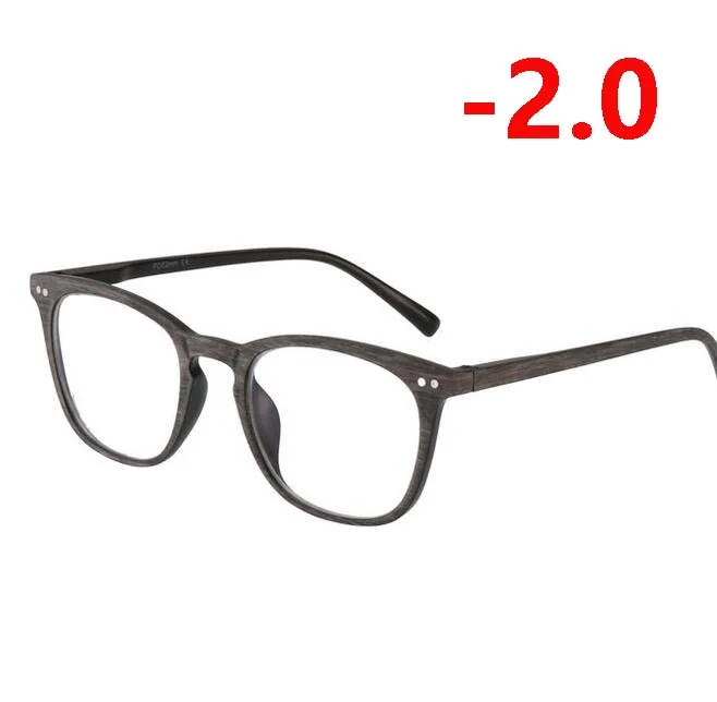 Myopia 200 Фотохромные линзы очки для близорукости унисекс ретро дерево цвет солнце фотохромные очки для близорукости 0-1,0-1,5-To-4,0 - Цвет оправы: Myopia 200