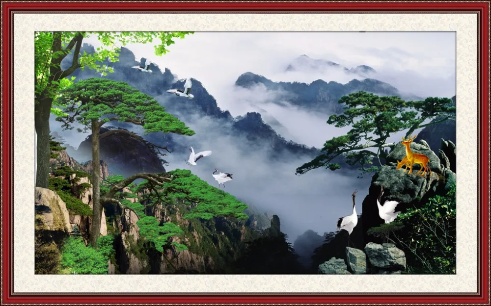 3D занавески фото Индивидуальный размер горный пик пейзаж для спальни гостиной