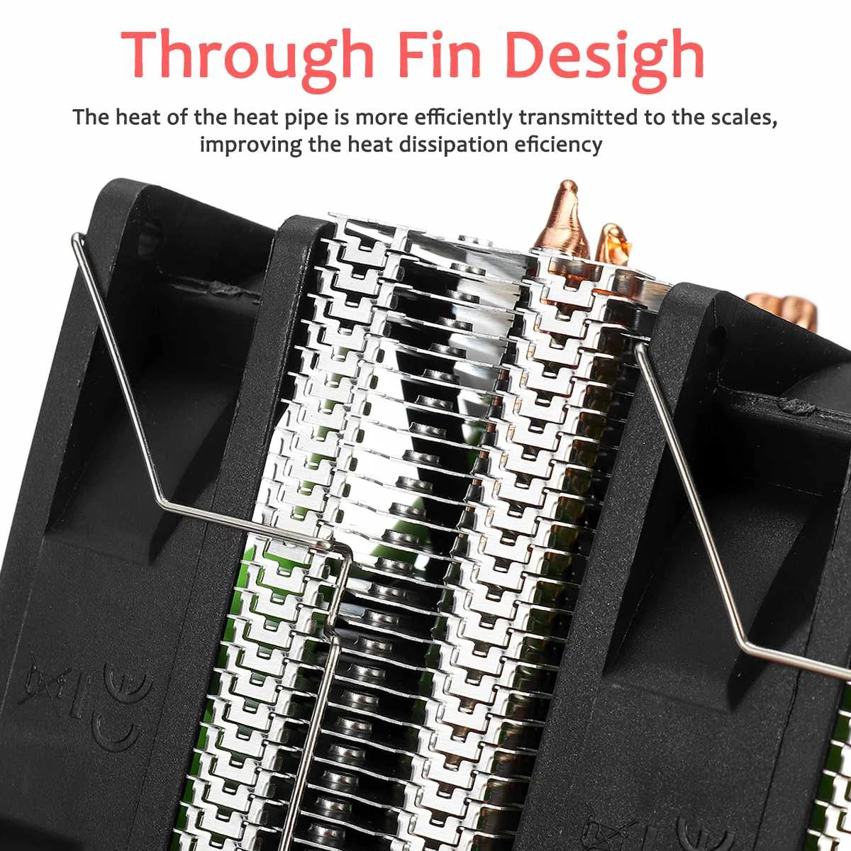4 Медь с тепловым стержнем heat pipe Процессор кулер Dual-Башня 90 см охлаждающий вентилятор радиатора для LGA 1150/1151/1155/1156/1366/775 AMD AM3+ AM2