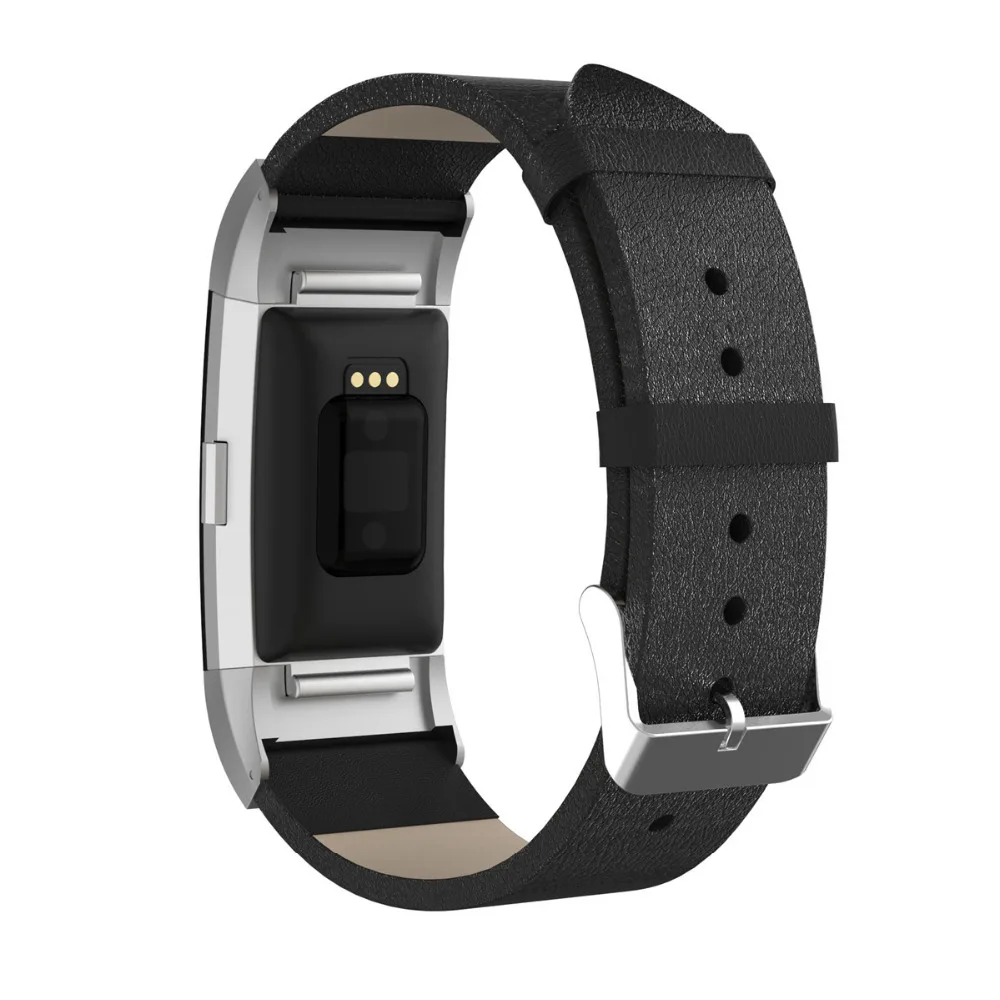 Замените мужские Т-полосы для FitBit Charge 2 классический браслет из натуральной кожи фитнес-браслет для женщин мужчин маленький большой