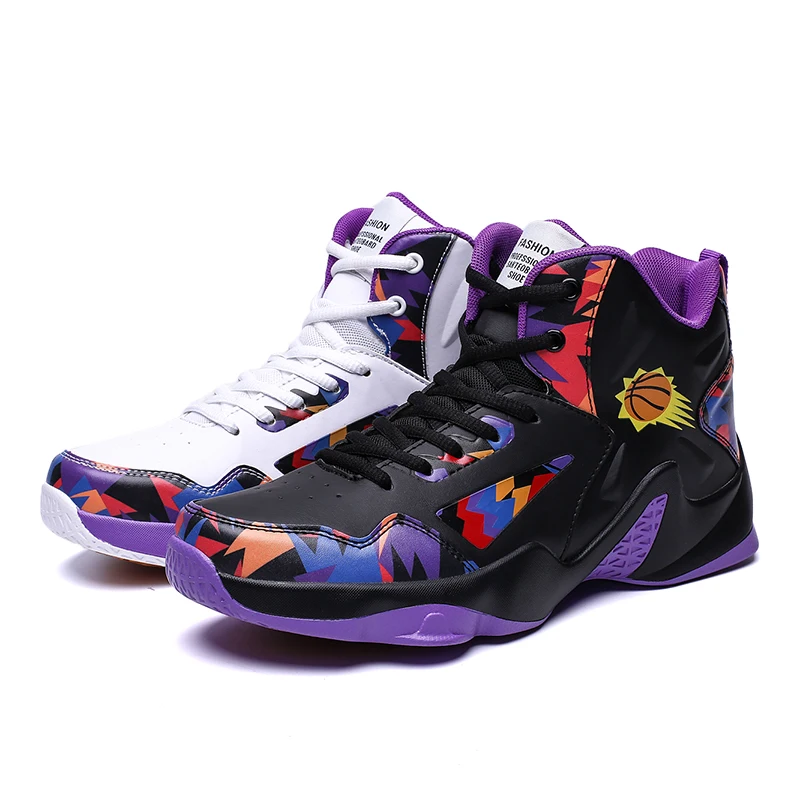 

Professional Basketball Shoes High Top Gym Trainer Boots Mixed Color Ankle Boots Outdoor Men Sneakers Athletic Sport Shoes Men