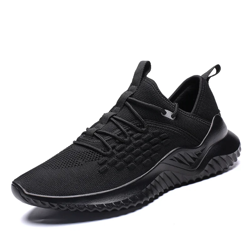black 39~ 46 кроссовки мужские повседневные модные брендовые мужские кроссовки#1907 - Цвет: black