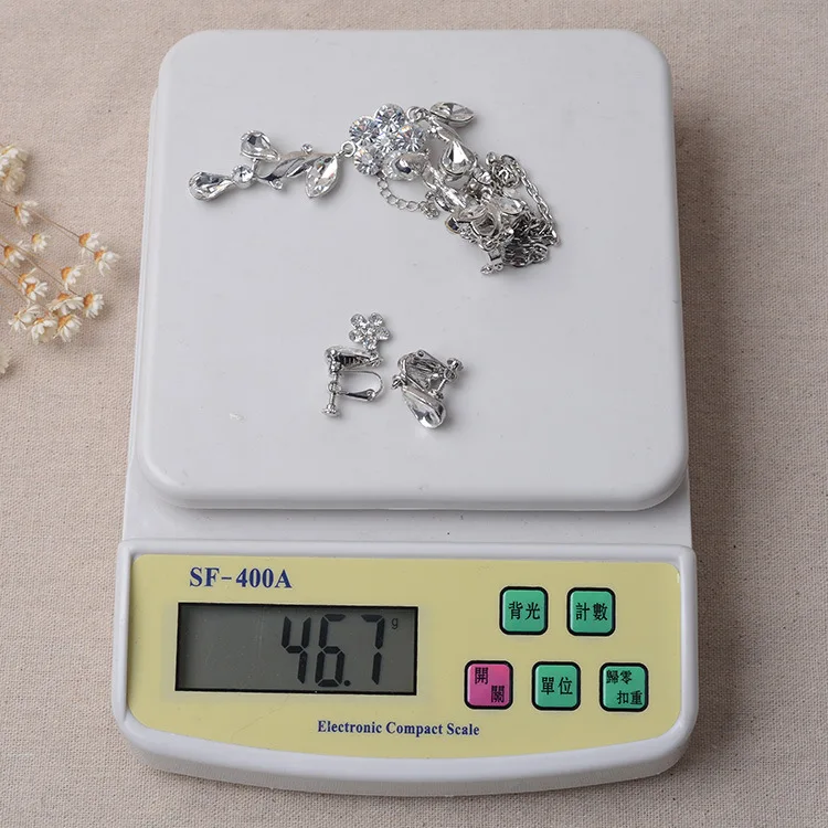 CC Ювелирные наборы ожерелье серьги цветок кубический циркон свадебные