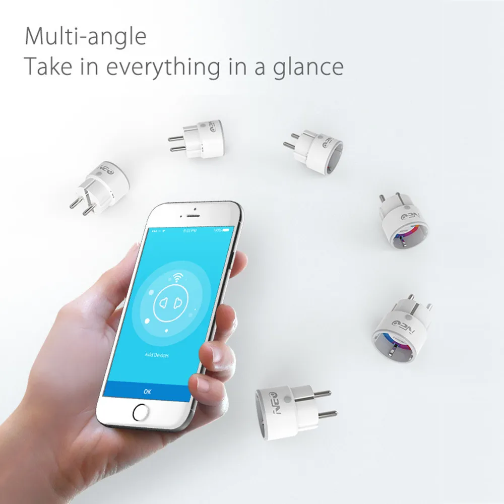 Портативный адаптер для зарядного устройства умная мини-розетка с Wi-Fi