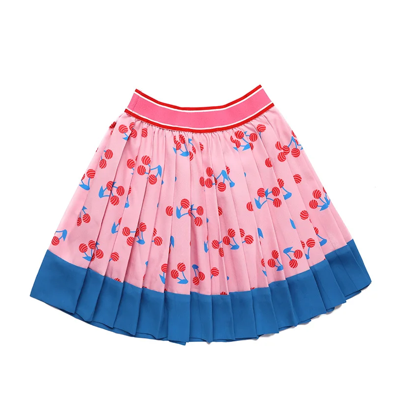 Cherry Skirt Детские свитера; Новинка года; сезон осень-зима; корейский бренд; кардиган в полоску для мальчиков и девочек; детская верхняя одежда из хлопка; Bebe De P - Цвет: Cherry Skirt