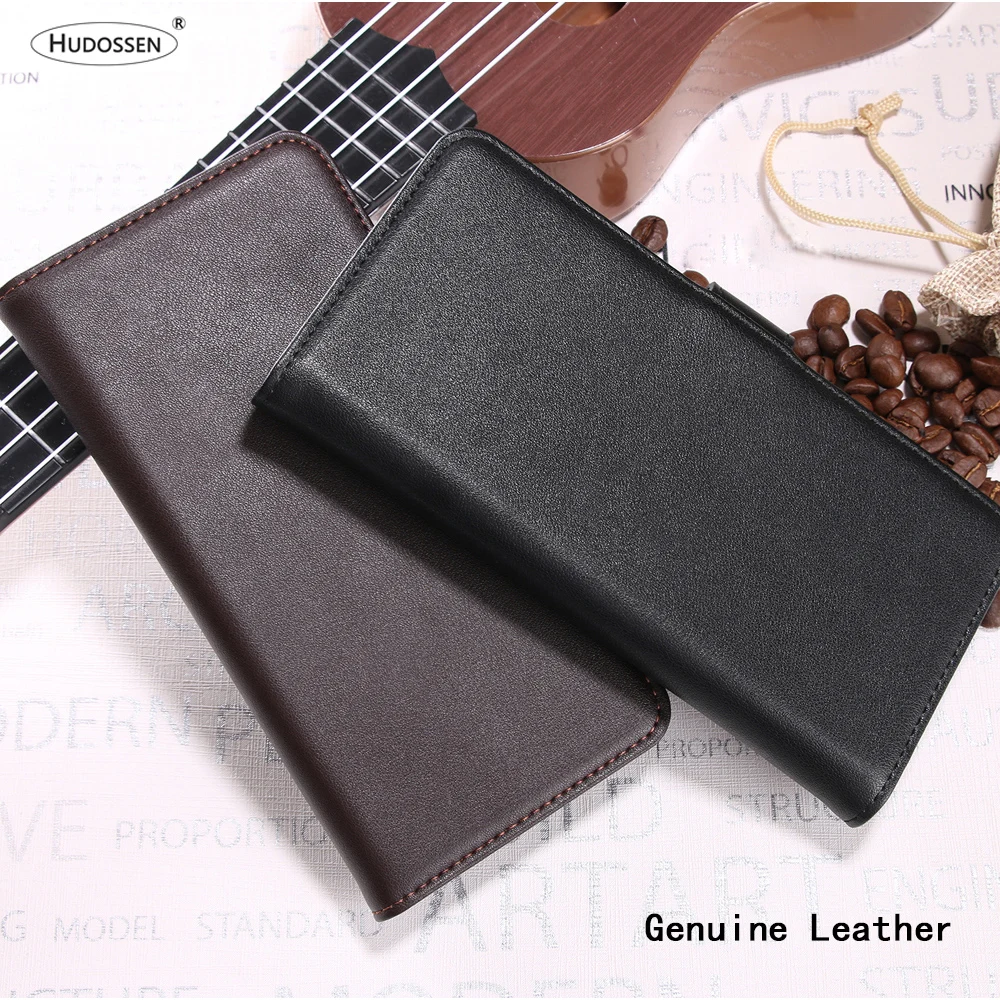 HUDOSSEN For Sony Xperia XZ2 Compact H8314 H8324 Case Luxury Flip Genuine Leather Soft TPU Back Cover | Мобильные телефоны и