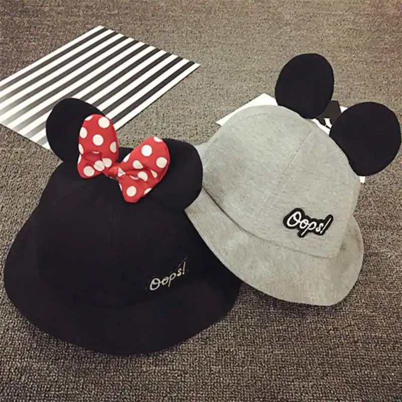 Шляпа ведро для маленьких девочек красивая пляжная кепка с ушками летняя уличная