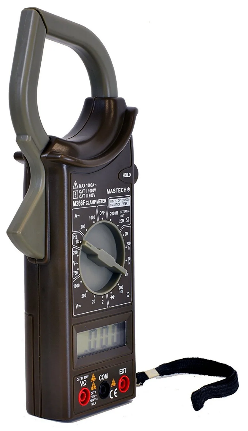 MASTECH m266f цифровой клещи 3 1/2 ЖК дисплей AC DC Напряжение Частота тока сопротивление