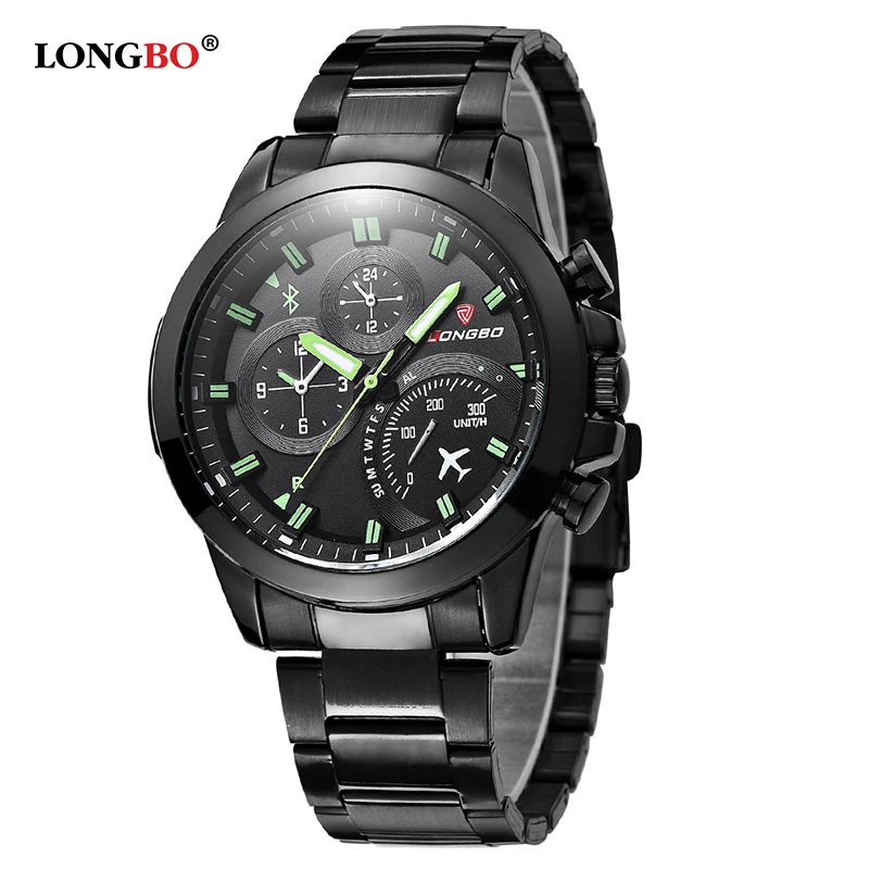 LONGBO военные армейские мужские часы Reloj из нержавеющей стали спортивные кварцевые