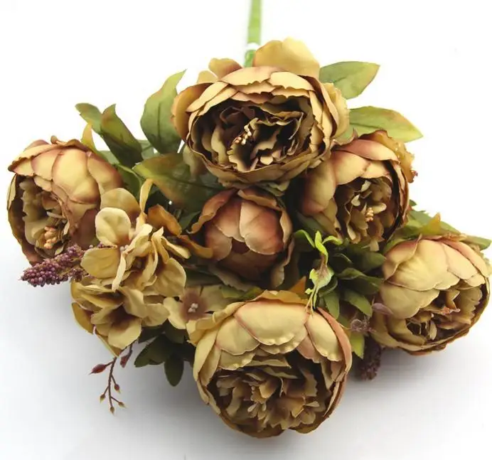 Декоративные цветы европейские Цветы высокого класса искусственные для дома