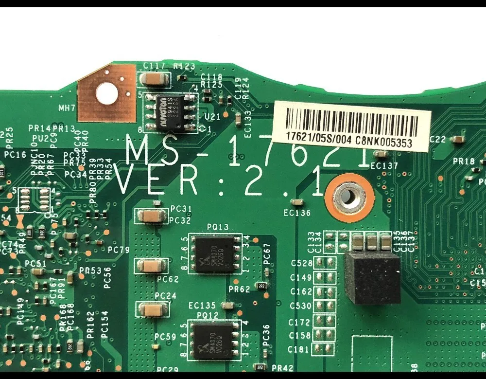 Высокое качество для MSI GT70 материнская плата ноутбука MS-17621 VER: 2 1 PGA989 SLJ8E HM77 DDR3 100%