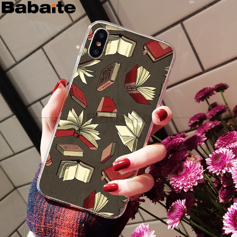 Книги для чтения защитный мобильный телефон чехол Apple iPhone 8 7 6 6S Plus X XS max 5 5S SE XR