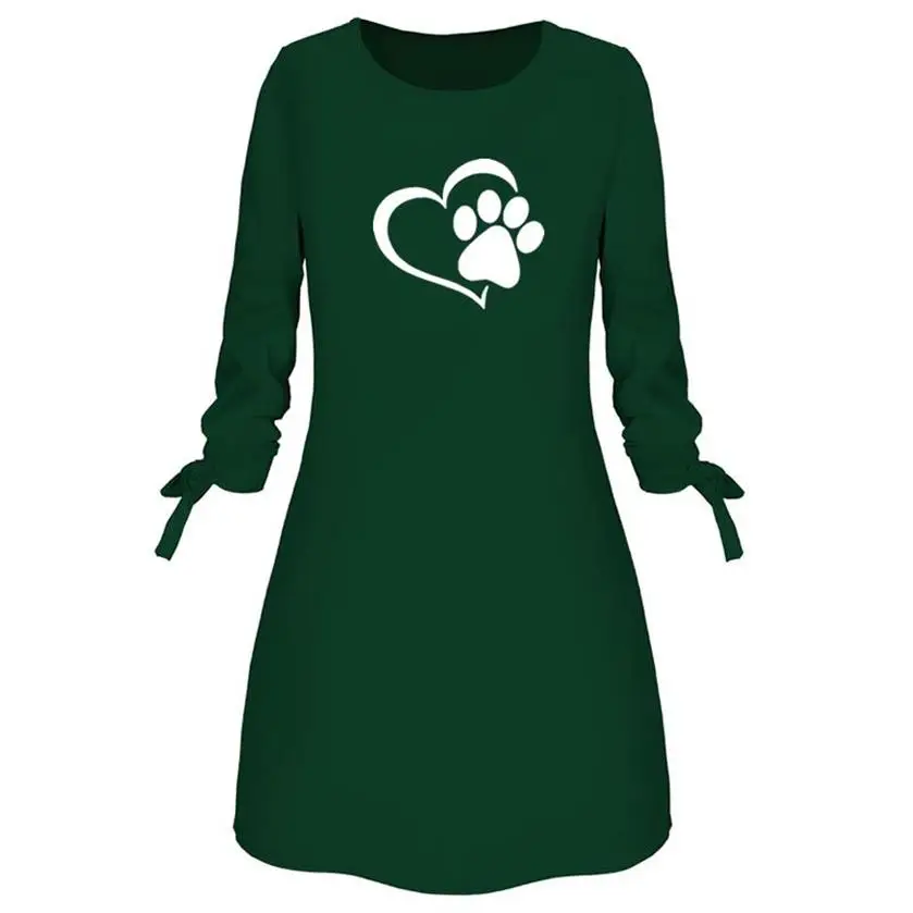 Платье женское с круглым вырезом однотонное пляжное макси платье принтом