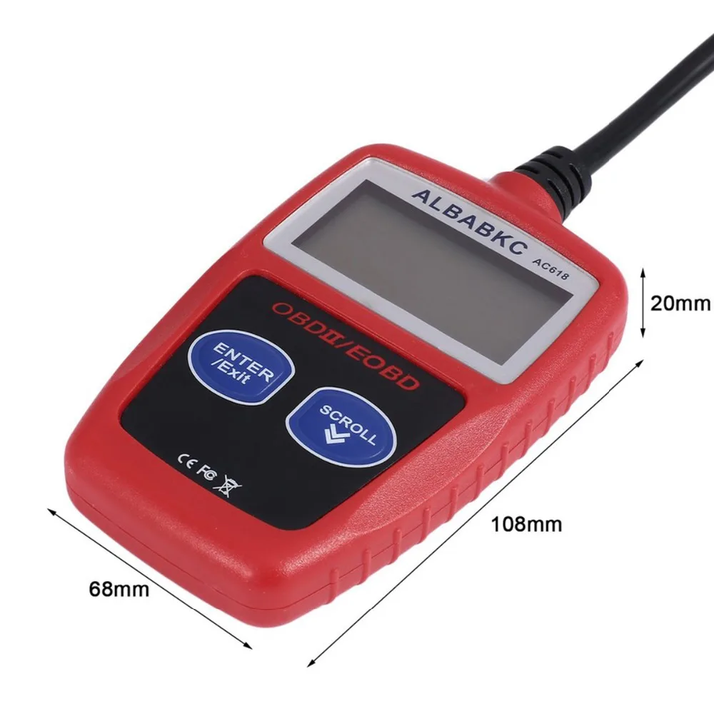 Автомобильный диагностический сканер OBD II универсальный считыватель кодов