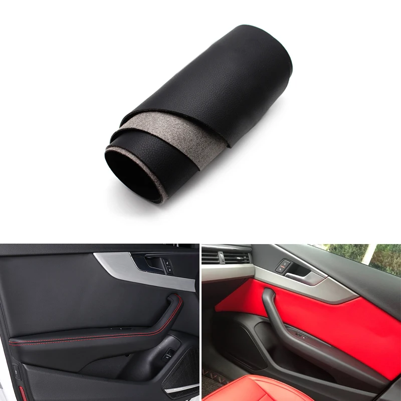 4PCS Car Styling Interior Microfiber Leather / Suede Door Handle Panel Protective Cover Trim For Audi A4 2017 2018 | Автомобили и