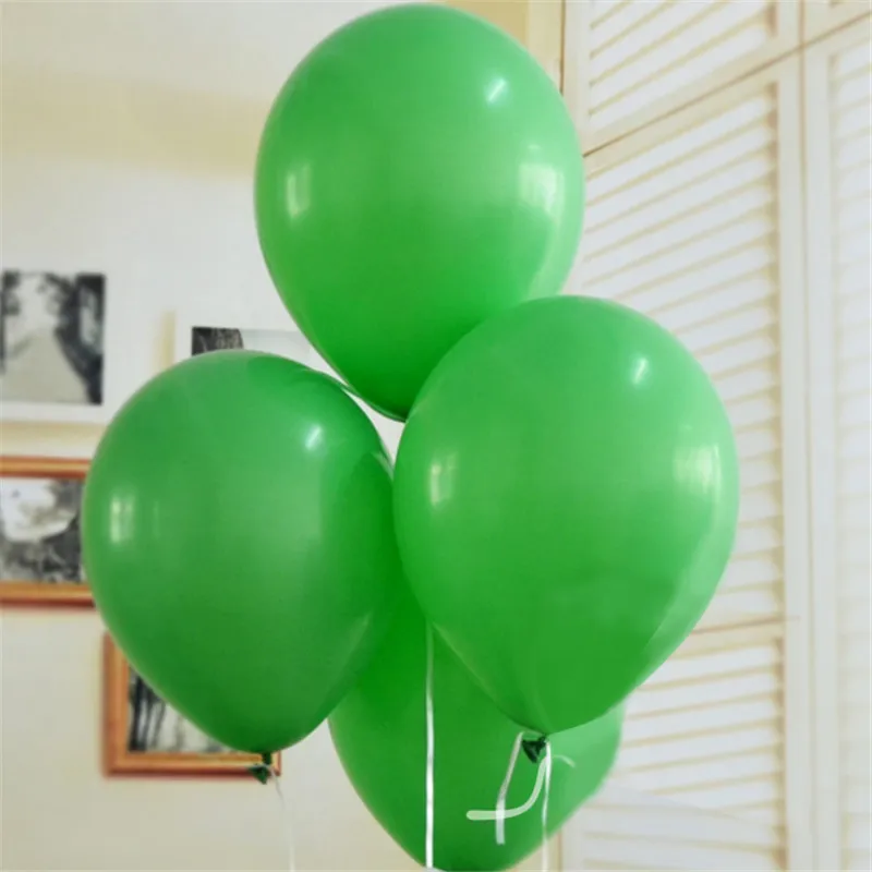 05 green 10 шт./пакет 1" Биоразлагаемые простые круглый латексный шарики, День подарков будущей матери день рождения свадьбы юбилей украшения - Цвет: 05 green