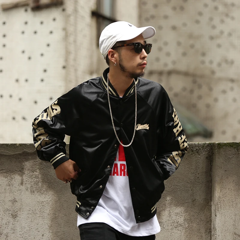 CHINISM красная черная Университетская бейсбольная форма 2017 уличная брендовая