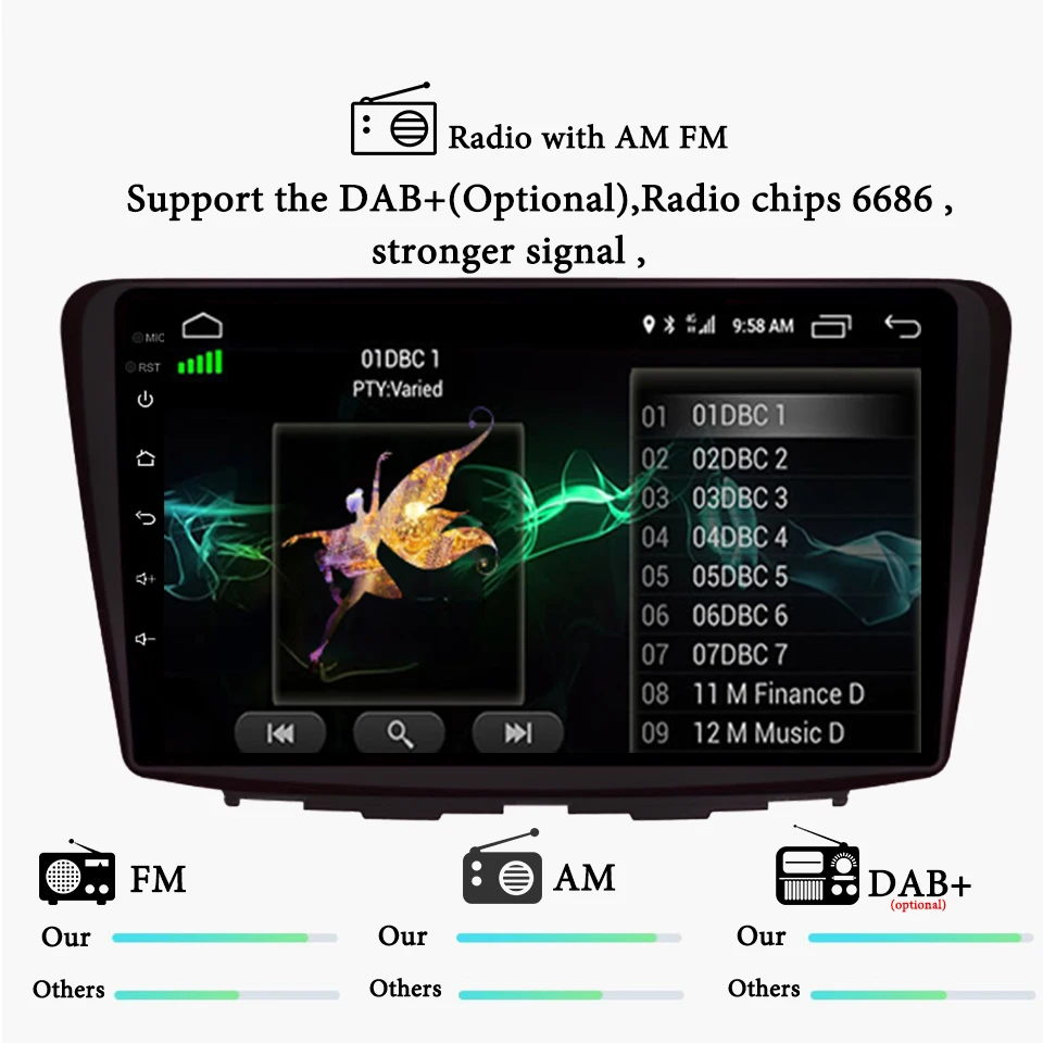 Android 10 0 9 дюймов автомобильная навигация для Suzuki Baleno 2015-2018 2019 с Wifi 4G SWC SIM карта Carplay 6