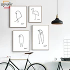 Плакаты для гостиной, абстрактные, черно-белые, в нордическом стиле