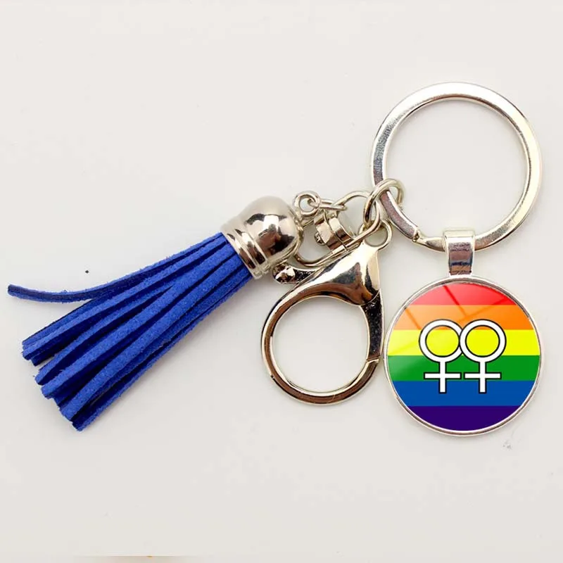 Кристальные брелоки с радугой Pride автомобильные женская сумка аксессуары