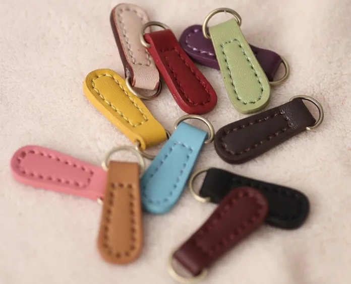 5 шт./лот цветной съемник молнии/съемник молнии из коровьей спилковой