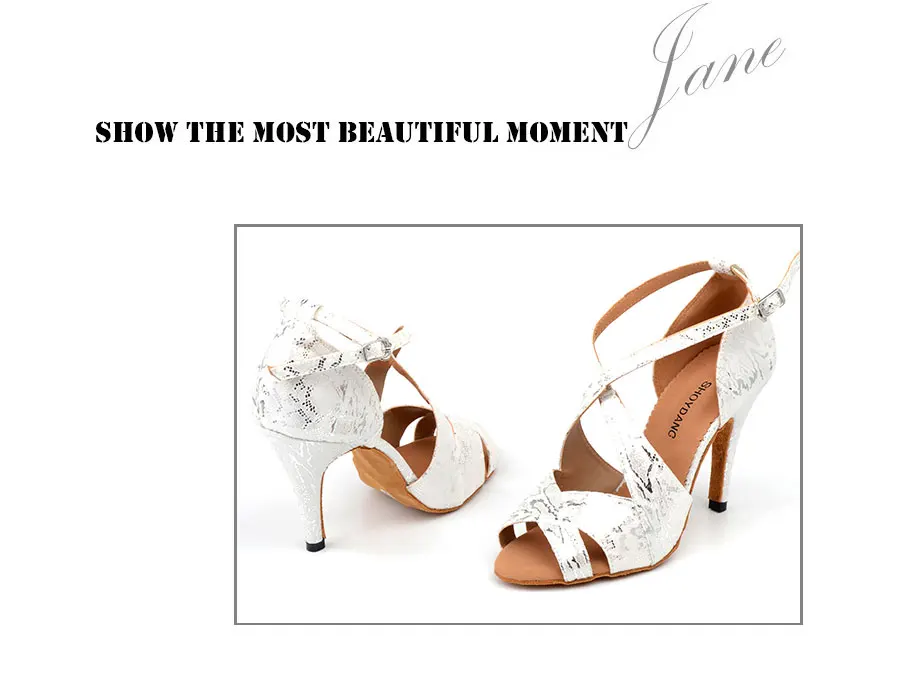 SHOYDANC zapatos de baile latino mujer Женская танцевальная обувь Латинская Сальса Бальные Танцевальные Туфли белый/черный фланелевый танцевальные сандалии