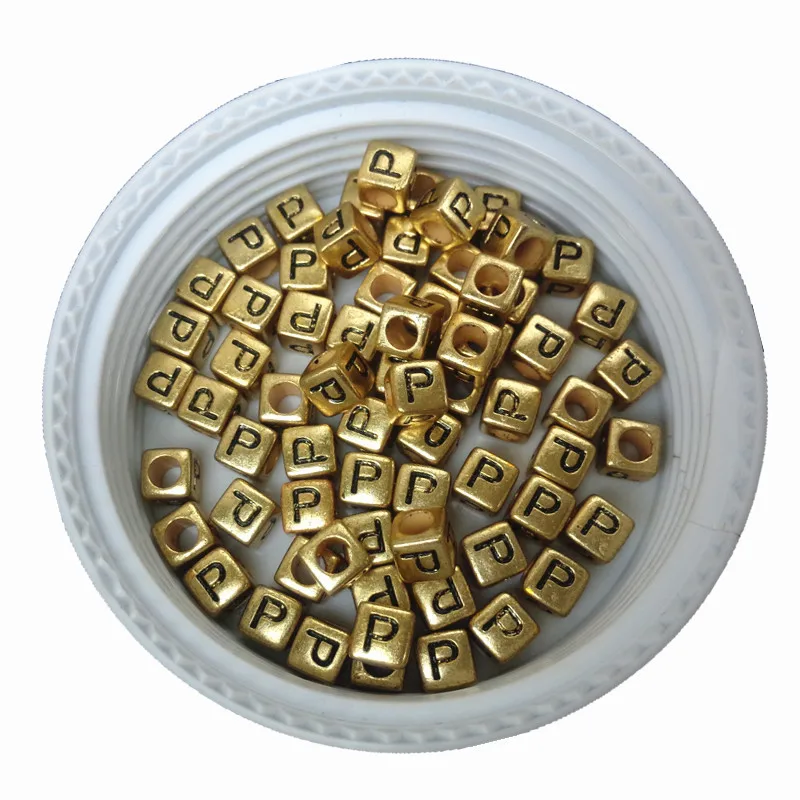 Акриловые бусины с буквами букв P 2750 шт./лот 6*6 мм|alphabet beads|acrylic alphabet beadsbeads factory |