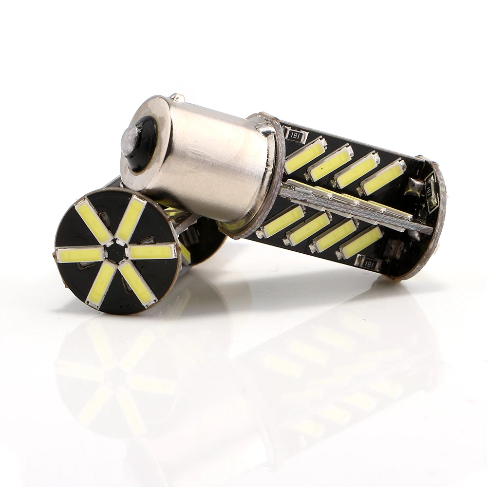Супер яркий! 100 шт. 7014 38 SMD светодиодный 1156 BA15S 1157 BAY15D 3156 3157 7440 7443 Автомобильный