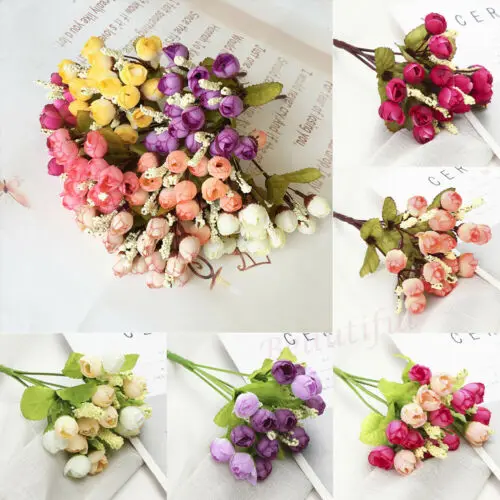 Искусственные розы Искусственный Пион из шелка 15 цветов на голову и несколько