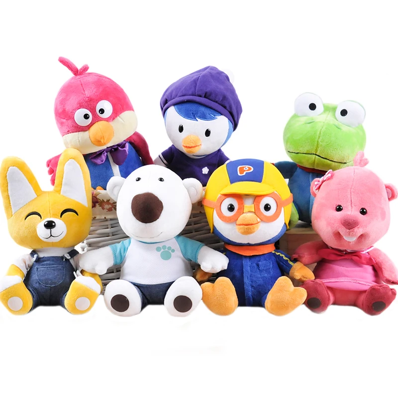 13 см Пороро плюшевый брелок для ключей чучело игрушки Kawaii лиса маленький пингвин