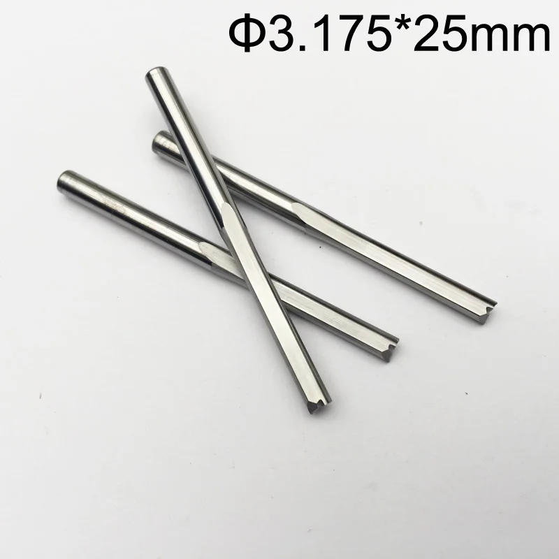 10pcs 3.175*25mm Two Flutes Straight router bits for wood CNC Engraving Cutters Carbide Endmills Tools Milling Cutter | Инструменты