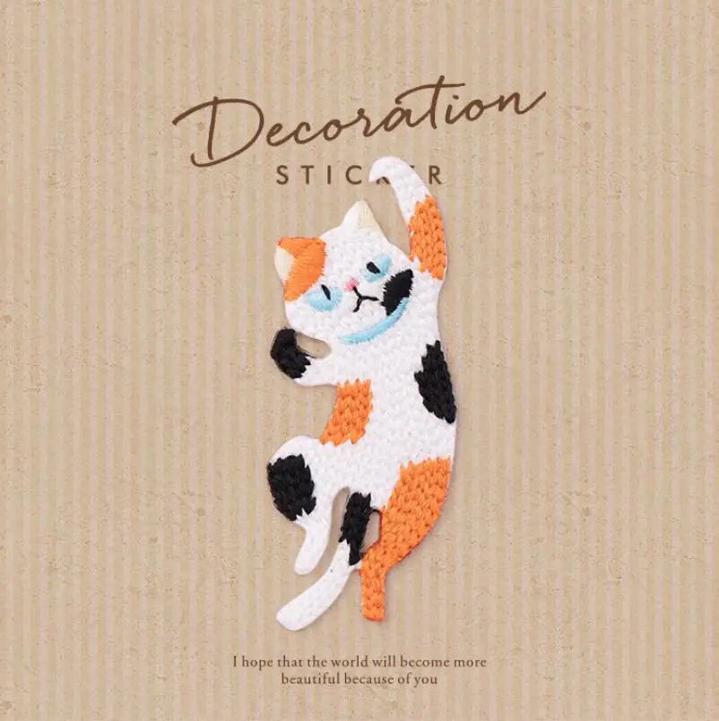 Патчи с милым котом и кошечкой 1 шт. аксессуары для самостоятельной сборки одежда