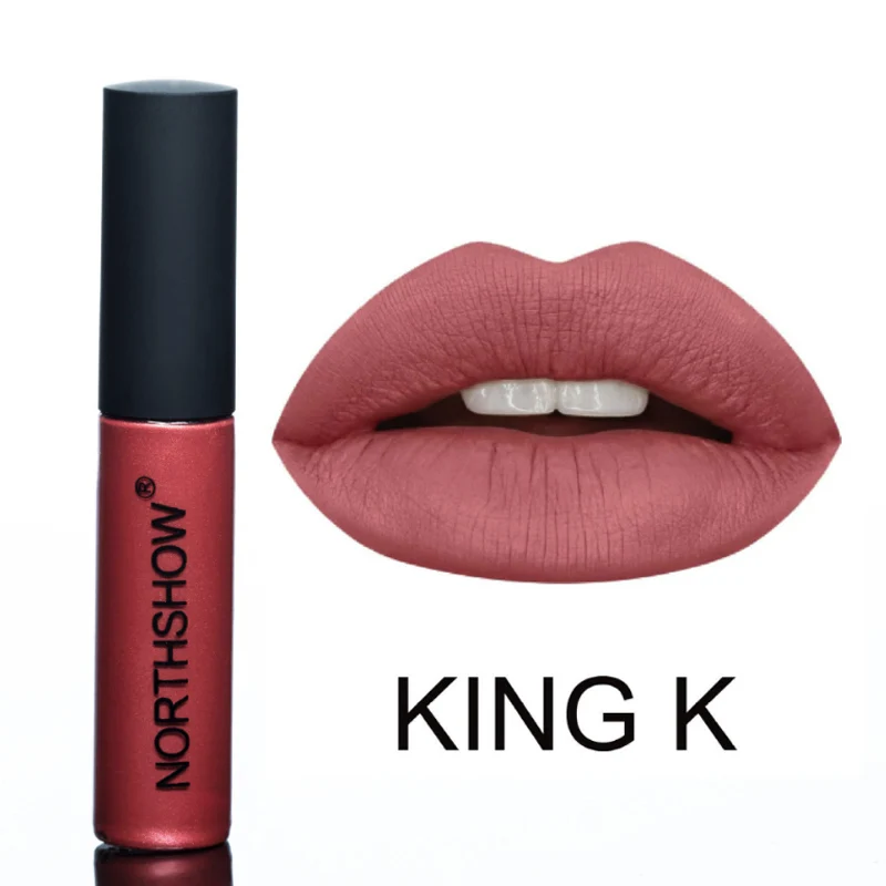 04 KING K Бренд NORTHSHOW, антипригарная чашка, немой светильник, блеск для губ, молочный шоколад, аромат, стойкий водонепроницаемый блеск для губ - Цвет: 04 KING K
