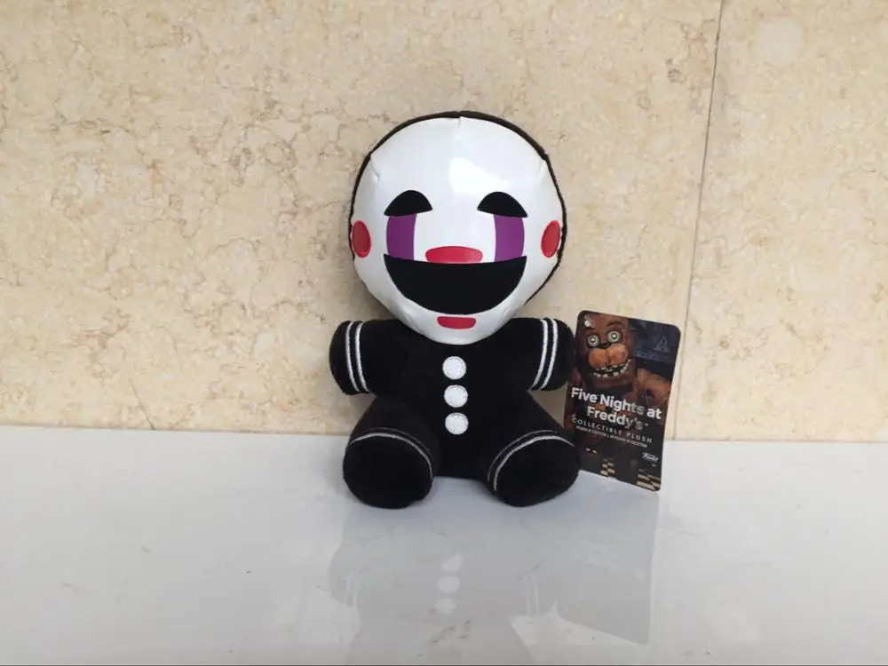 black Новые игрушки! 18 см FNAF медведь лисица мягкие игрушки мультфильм фильм пять ночей у фредди плюшевый игрушки подарки для детей - Цвет: black
