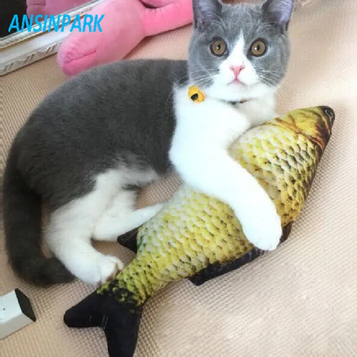 ANSINPARK кошка для рыбы плюшевая мягкая игрушка собаки в форме Когтеточка кошек