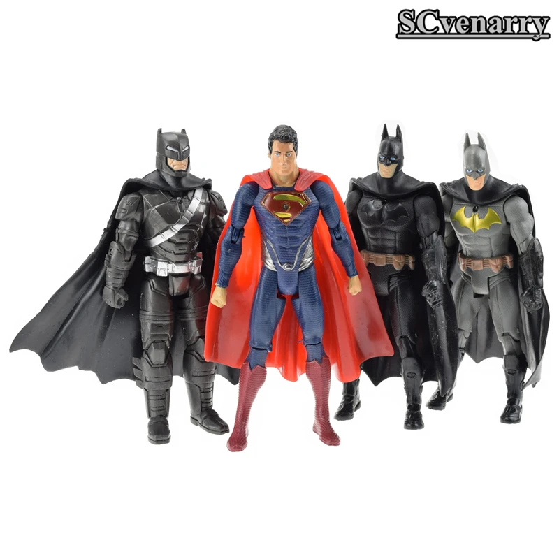 4 шт./компл. Бэтмен против Супермена совместной деятельности ПВХ фигурку