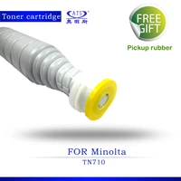 1pcs 1000g toner photocopy machine toner cartridge for minolta compatible tn710 bizhub 600 601 750 751 copier spare parts