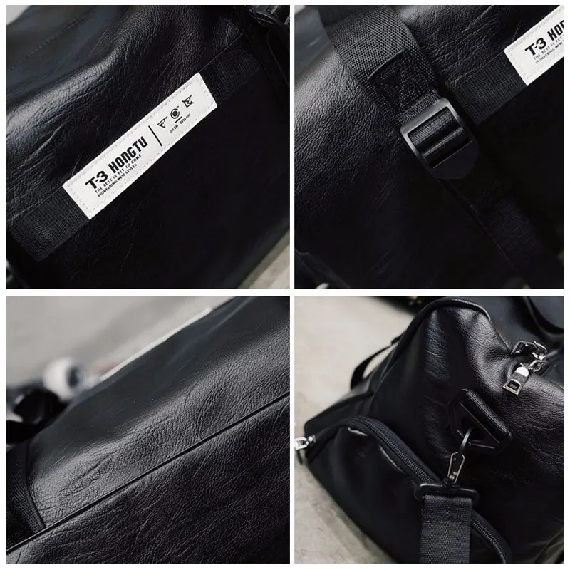 Сумка унисекс для путешествий из искусственной кожи водонепроницаемая с обувью |