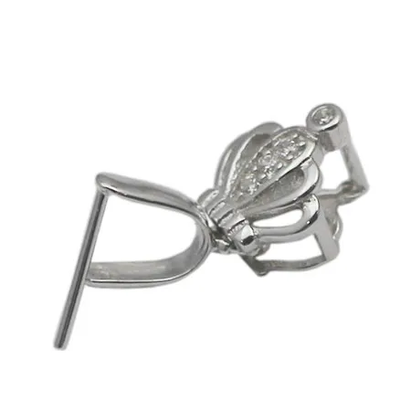 Beadsnice, цельное серебро, 925, винтажные соединители под замком, серебряная Зажимная подвеска-Бейл, Застежка для DIY, персонализированная подвеска, изготовление ювелирных изделий