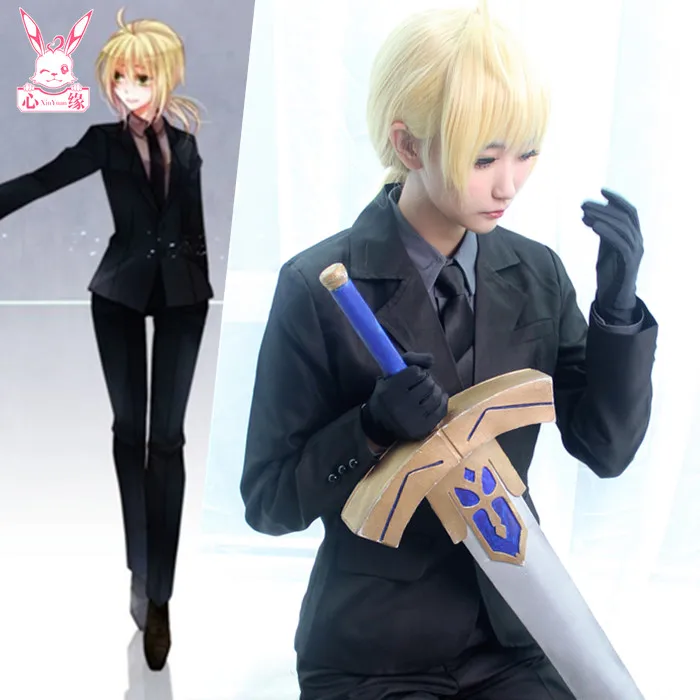 Аниме Хэллоуин вечерние аниме Fate stay night cos сабля Arturia Пендрагон унисекс ежедневный